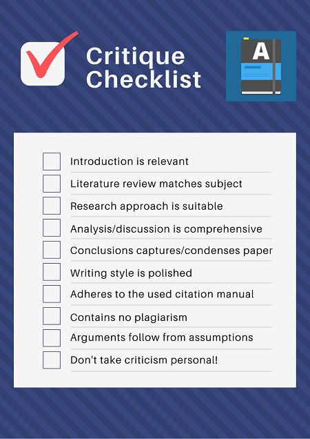 Instructions for Use of the Review Critique Template