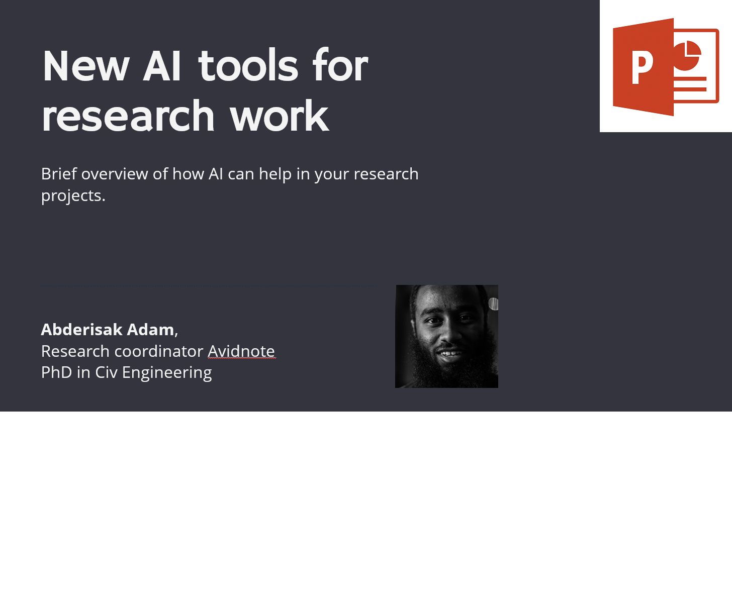 Seminar on using AI for researchers in Australia - Avidnote